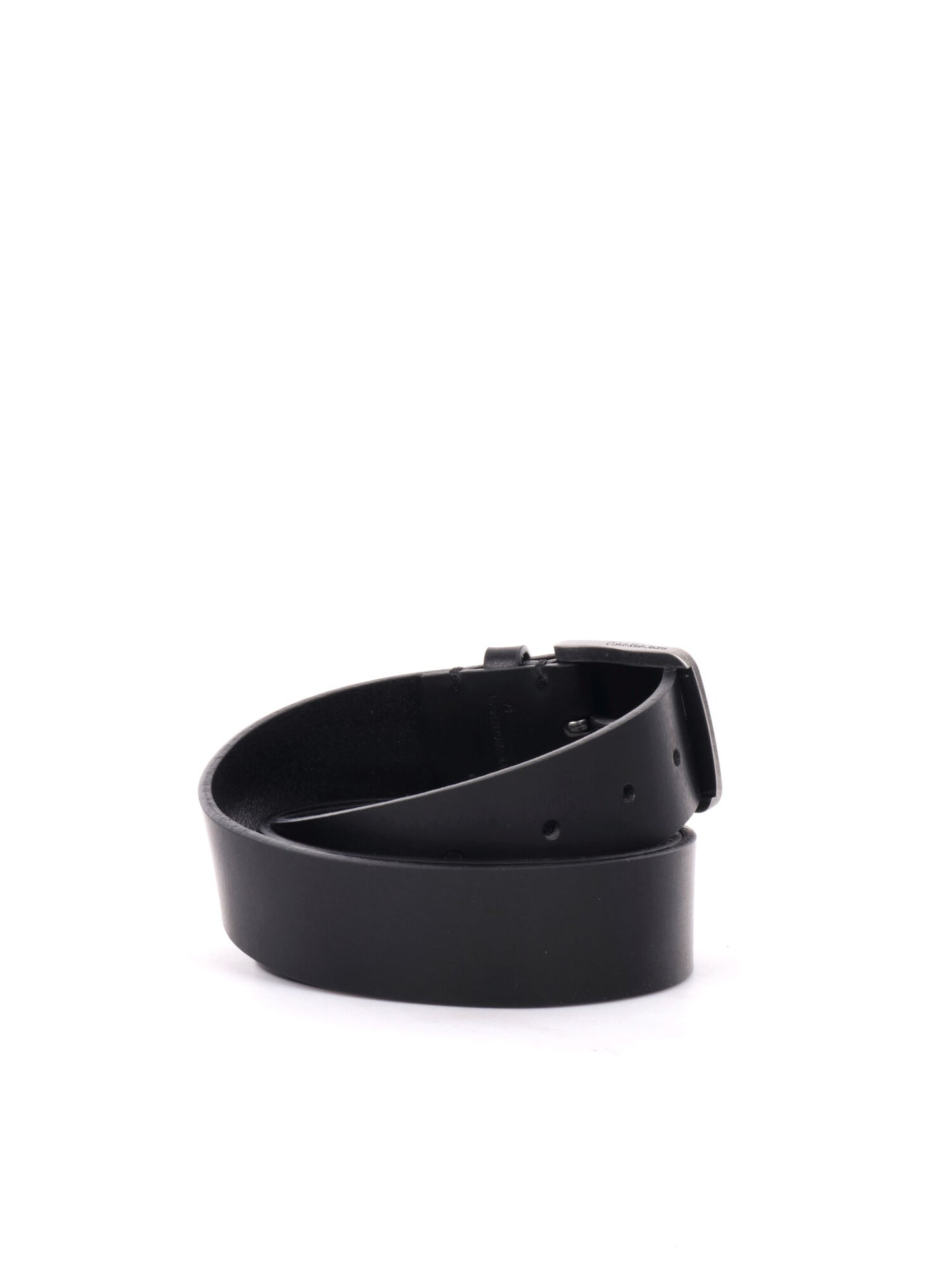 CINTURA IN PELLE CALVIN KLEIN JEANS NERO