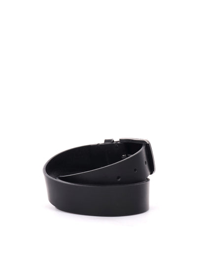 CINTURA IN PELLE CALVIN KLEIN JEANS NERO