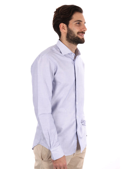 CAMICIA KING FB UOMO BIANCO-BLU