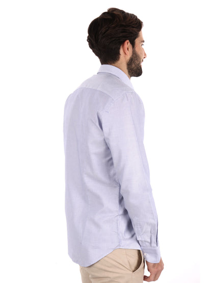 CAMICIA KING FB UOMO BIANCO-BLU