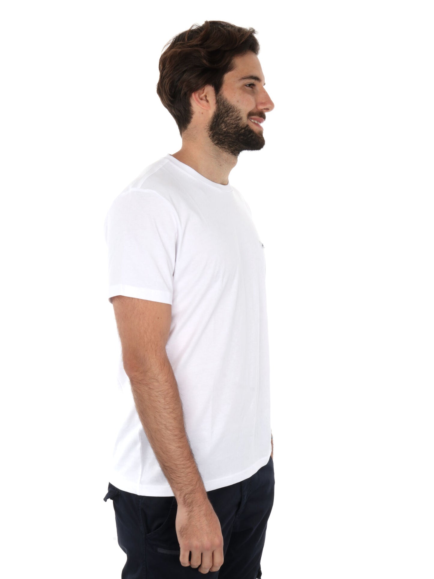 T-SHIRT PACH LOGO LEE UOMO BIANCO