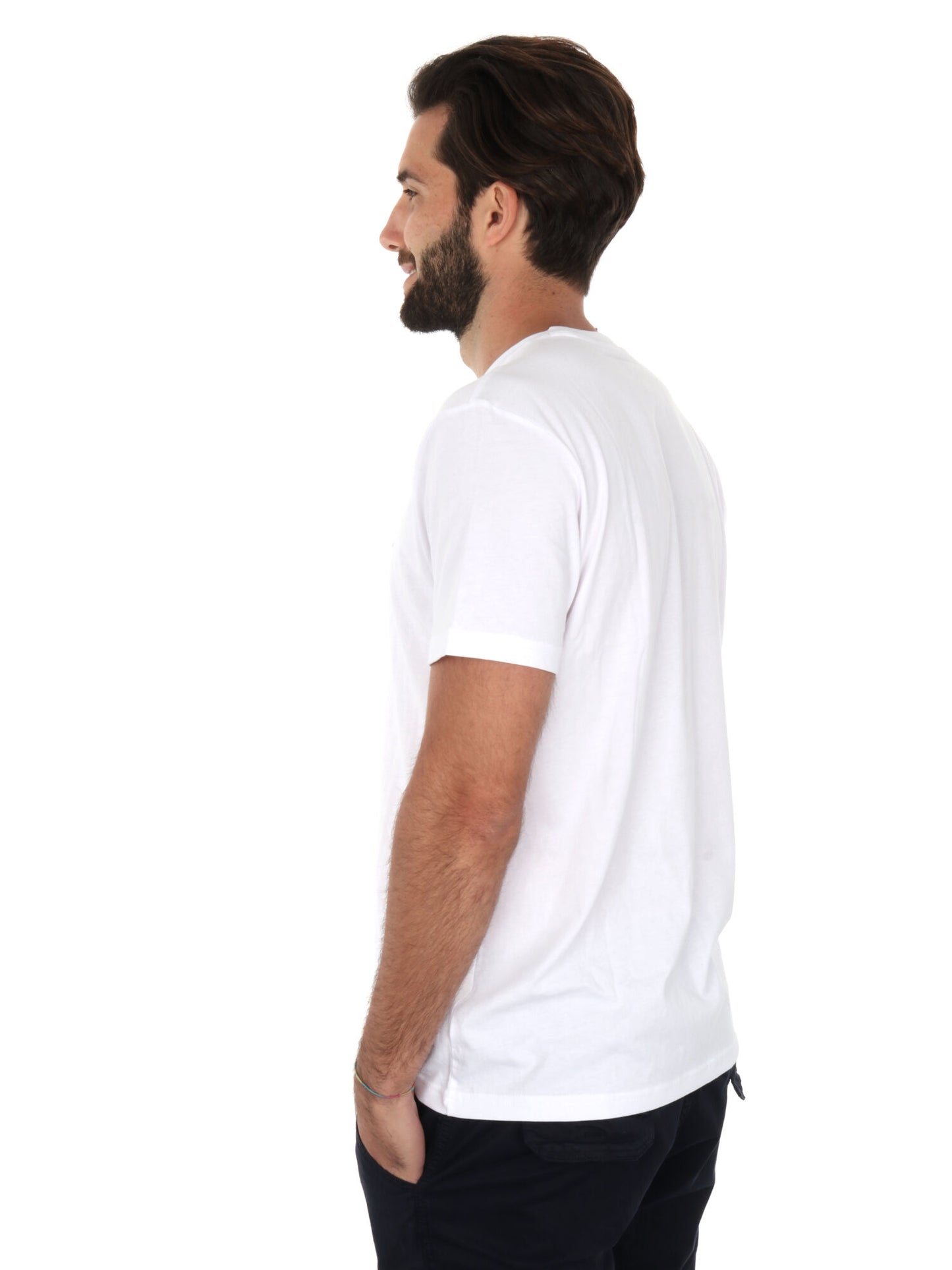 T-SHIRT PACH LOGO LEE UOMO BIANCO