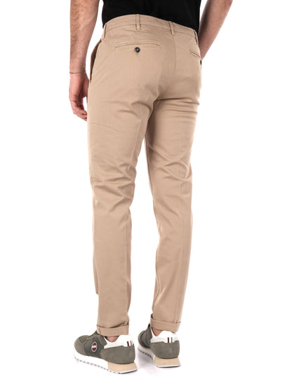 PANTALONE GABARDI 40WEFT UOMO SABBIA