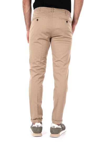 PANTALONE GABARDI 40WEFT UOMO SABBIA