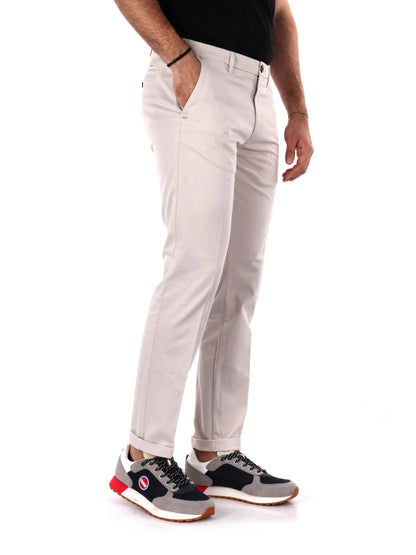 PANTALONE GABARDI 40WEFT UOMO GRIGIO