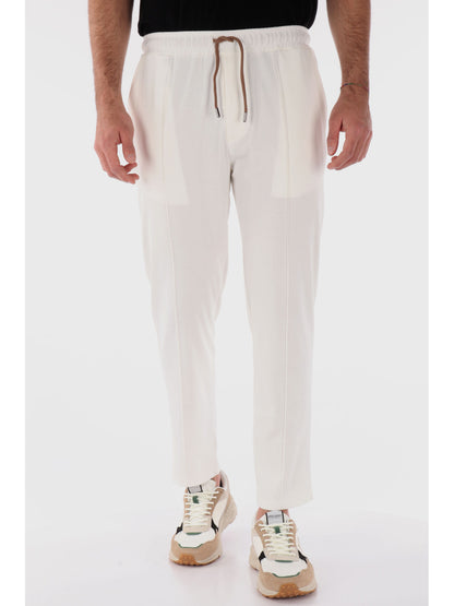 PANTALONE SPORTIVO FB UOMO PANNA