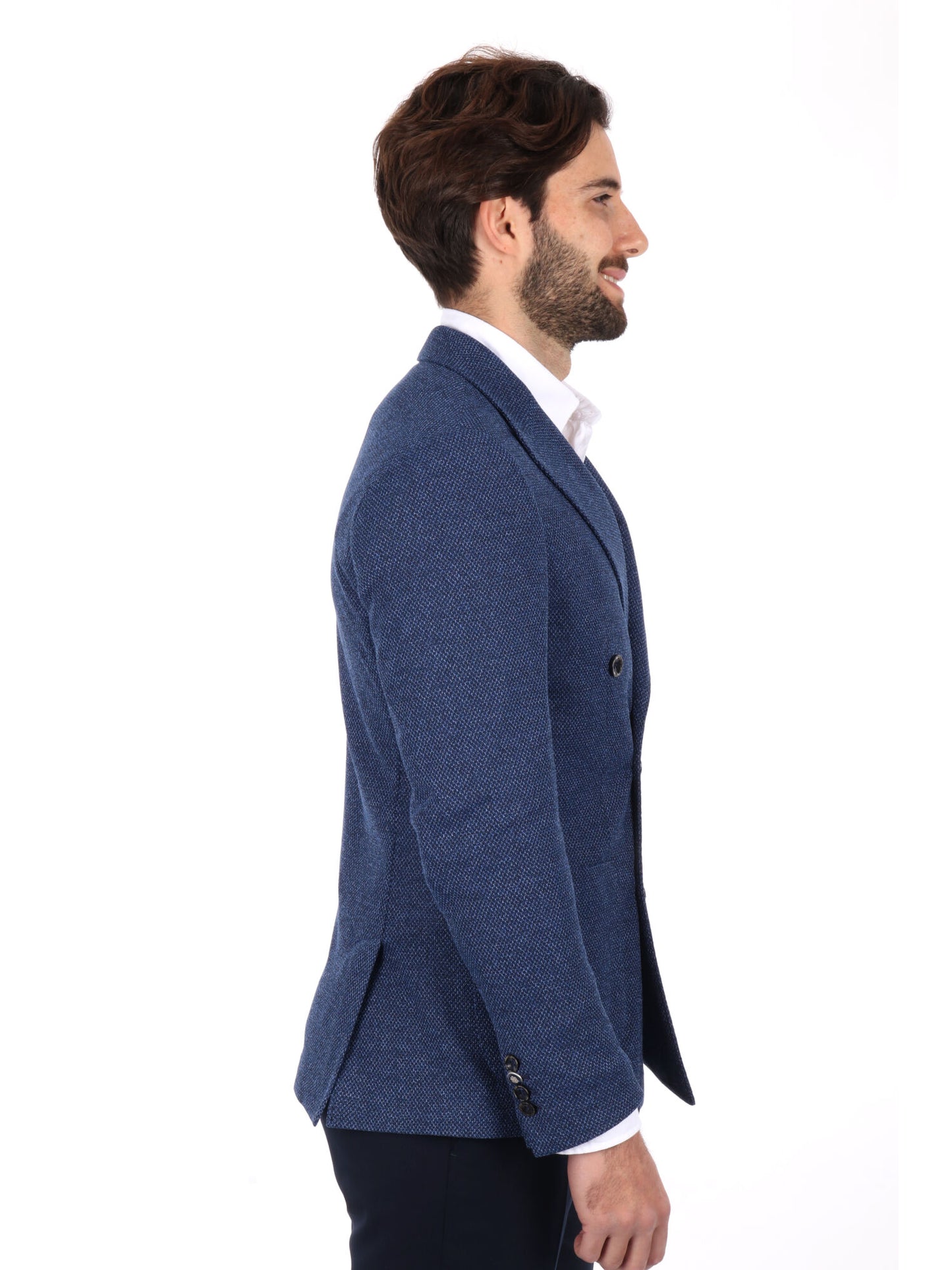 GIACCA DOPPIO PETTO DROP 4 FB UOMO BLU