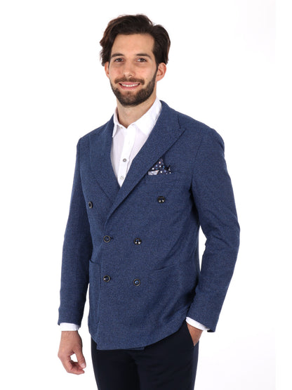 GIACCA DOPPIO PETTO DROP 4 FB UOMO BLU