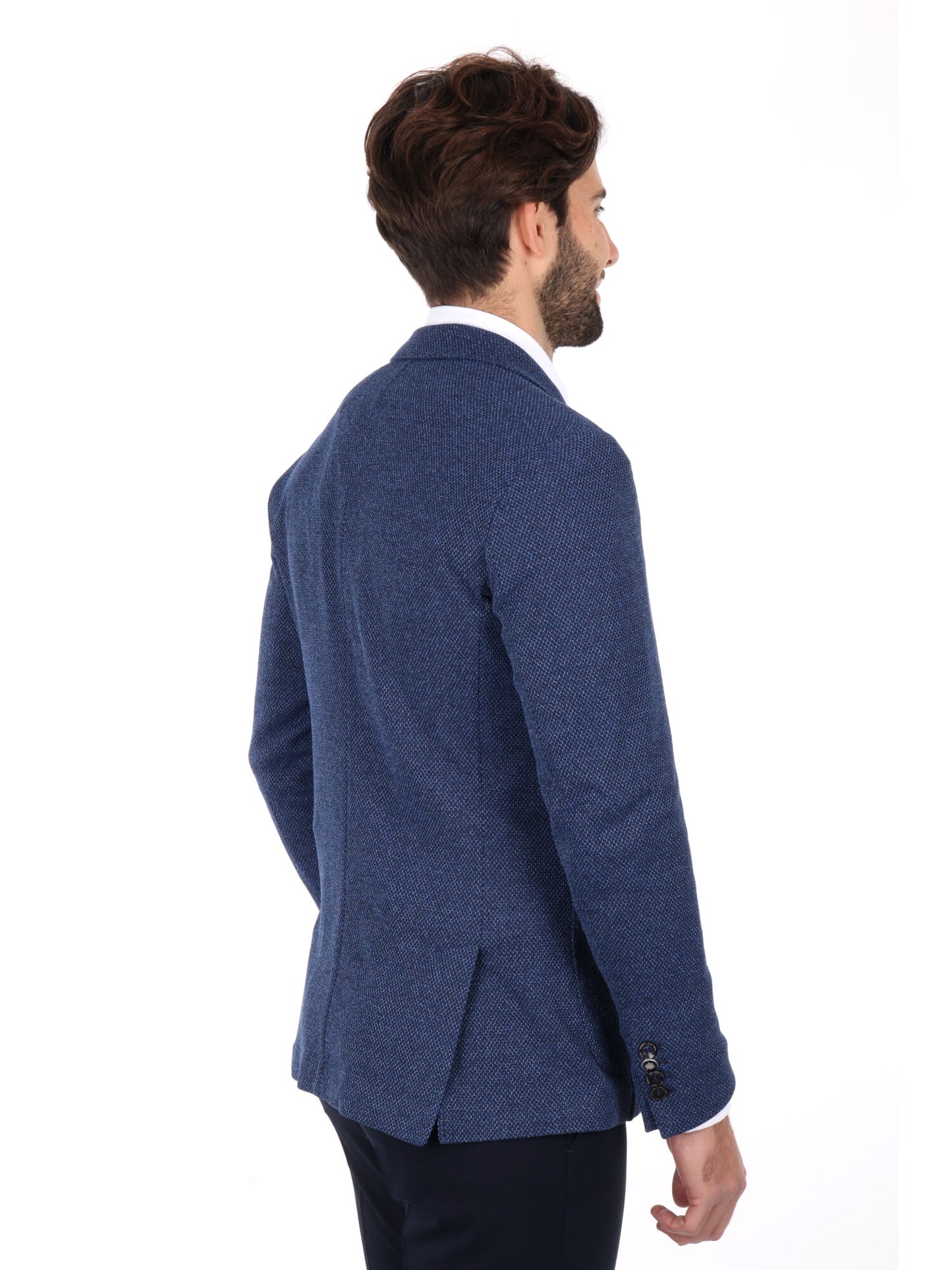 GIACCA DOPPIO PETTO DROP 4 FB UOMO BLU