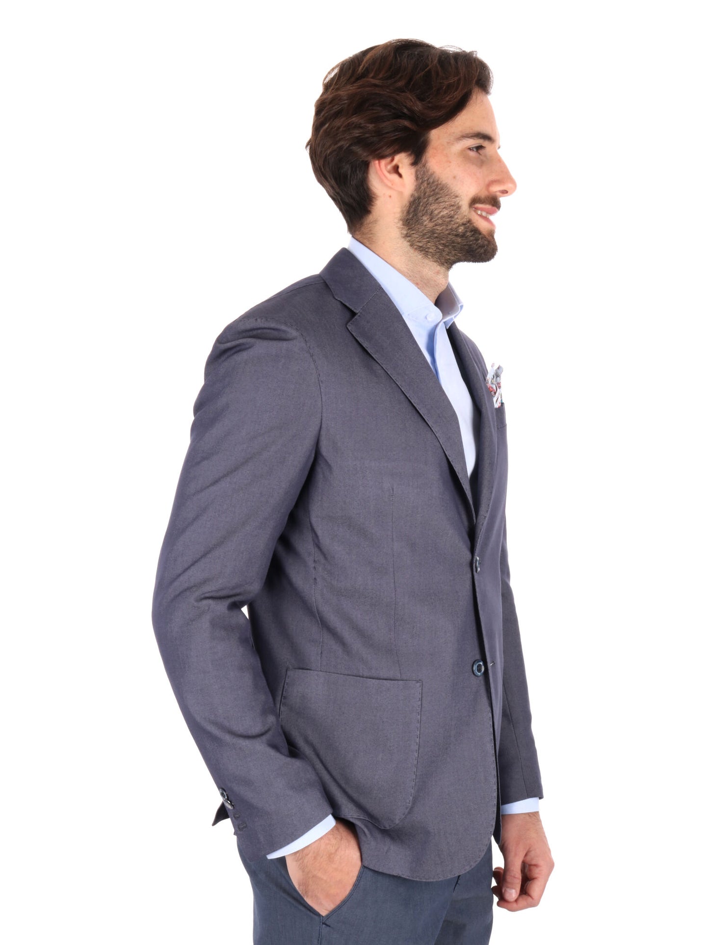 GIACCA MONOPETTO FB UOMO BLU