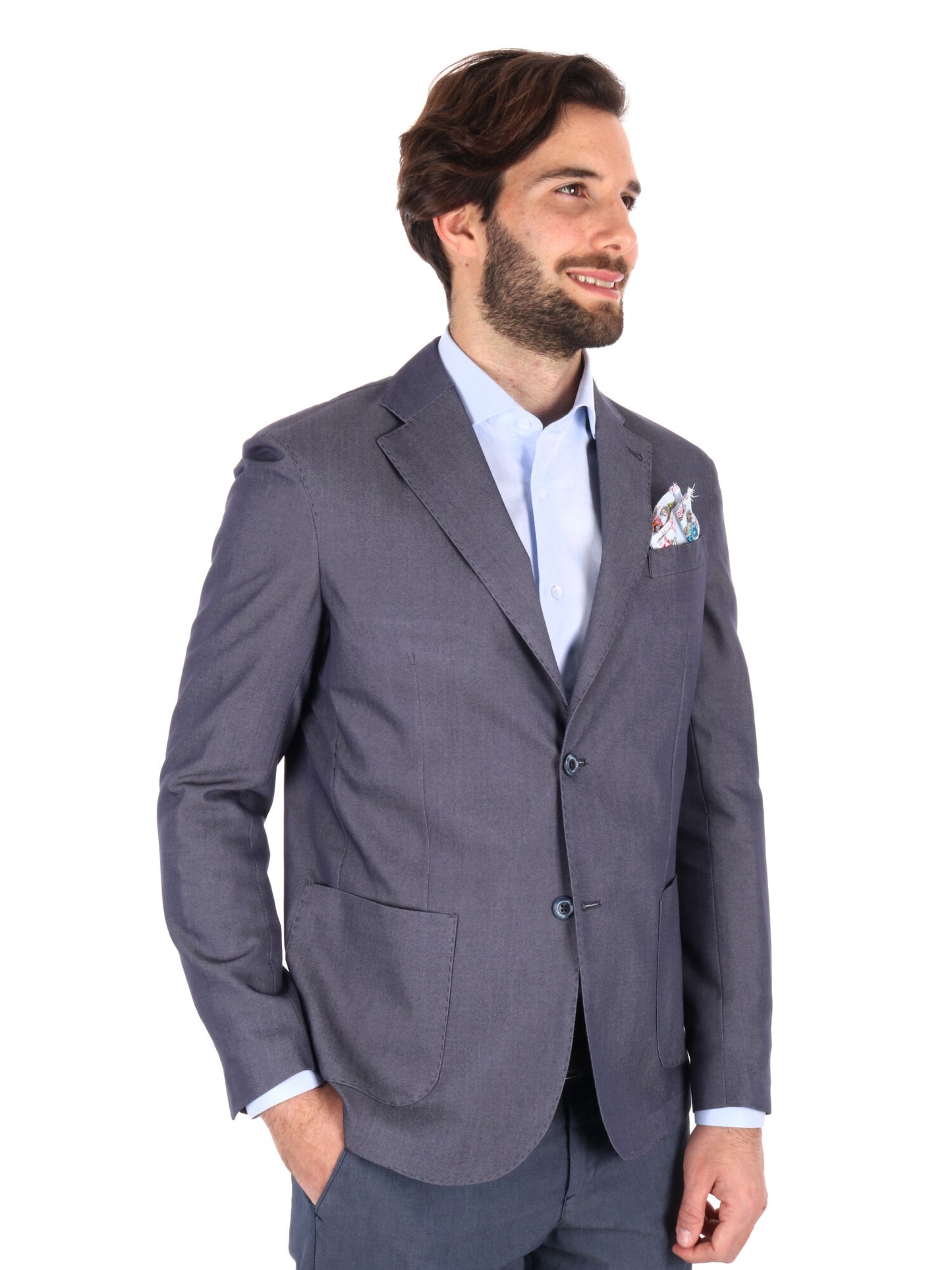 GIACCA MONOPETTO FB UOMO BLU