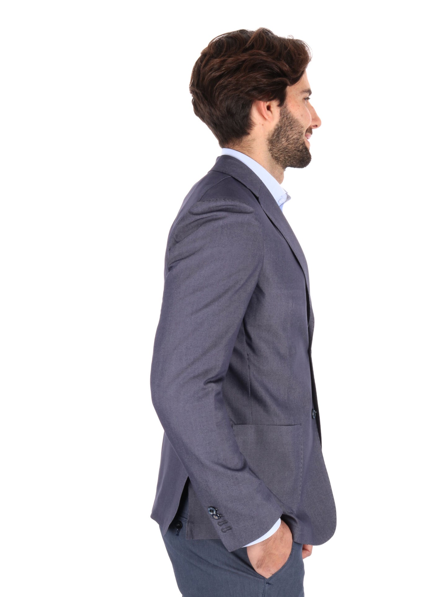 GIACCA MONOPETTO FB UOMO BLU