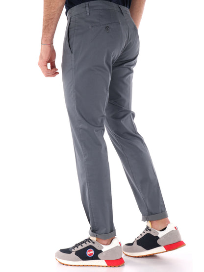 PANTALONE MICROFANTASIA FB UOMO GRIGIO