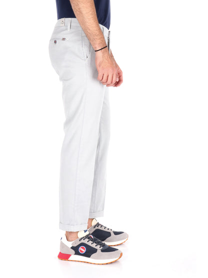 PANTALONE MICROFANTASIA FB UOMO GHIACCIO