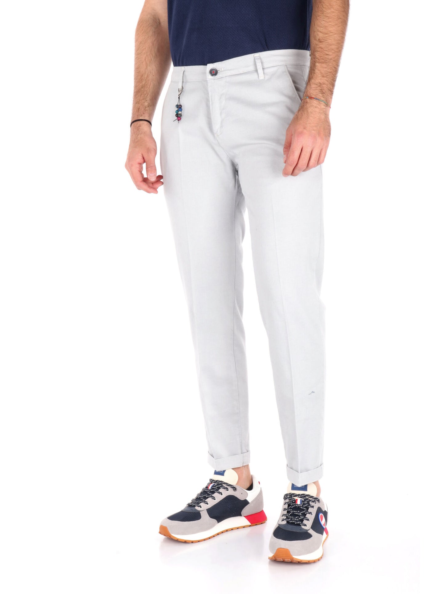 PANTALONE MICROFANTASIA FB UOMO GHIACCIO