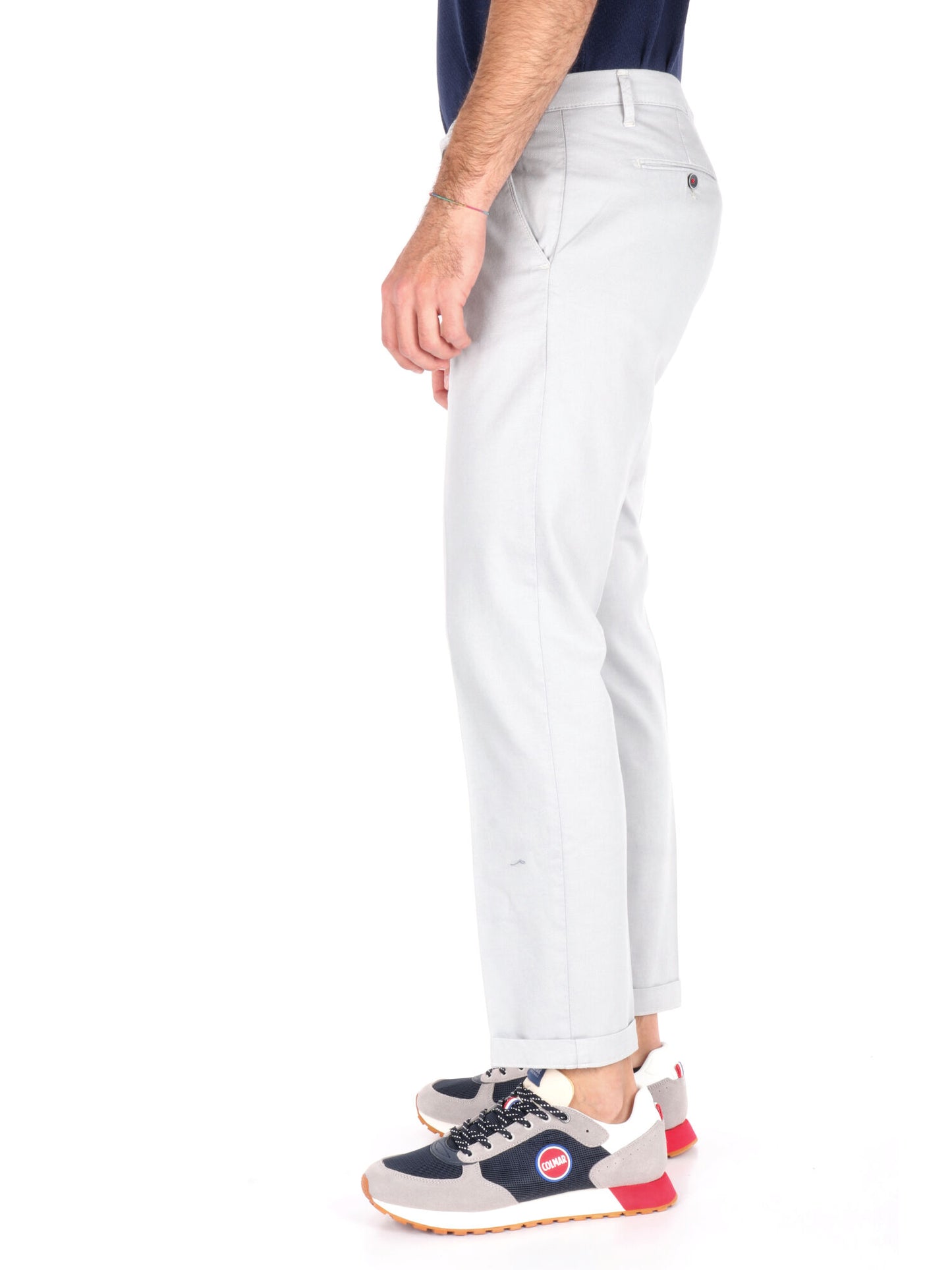 PANTALONE MICROFANTASIA FB UOMO GHIACCIO