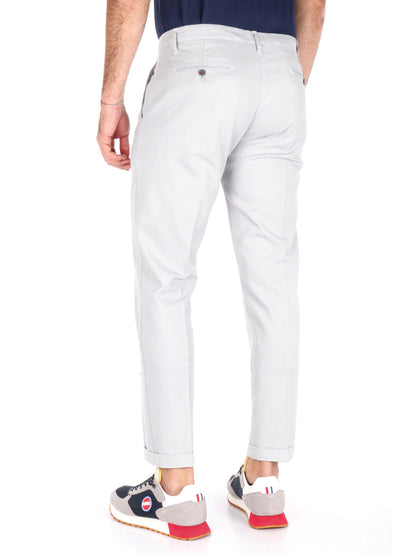 PANTALONE MICROFANTASIA FB UOMO GHIACCIO