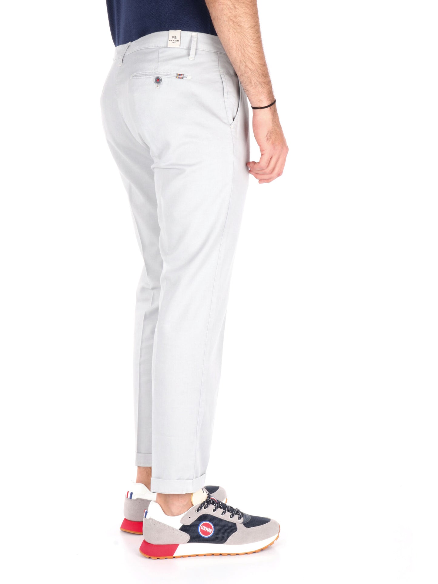 PANTALONE MICROFANTASIA FB UOMO GHIACCIO