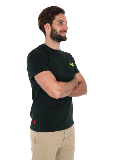 T-SHIRT ESSENTIAL LOGO SUPERDRY UOMO VERDE