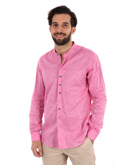 CAMICIA COLLO COREANO FB UOMO FUXIA