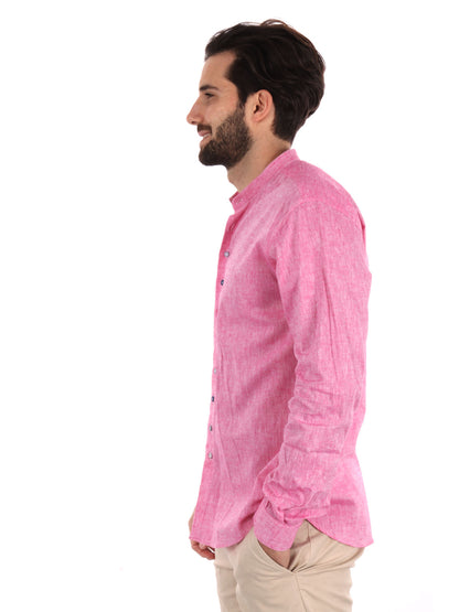 CAMICIA COLLO COREANO FB UOMO FUXIA