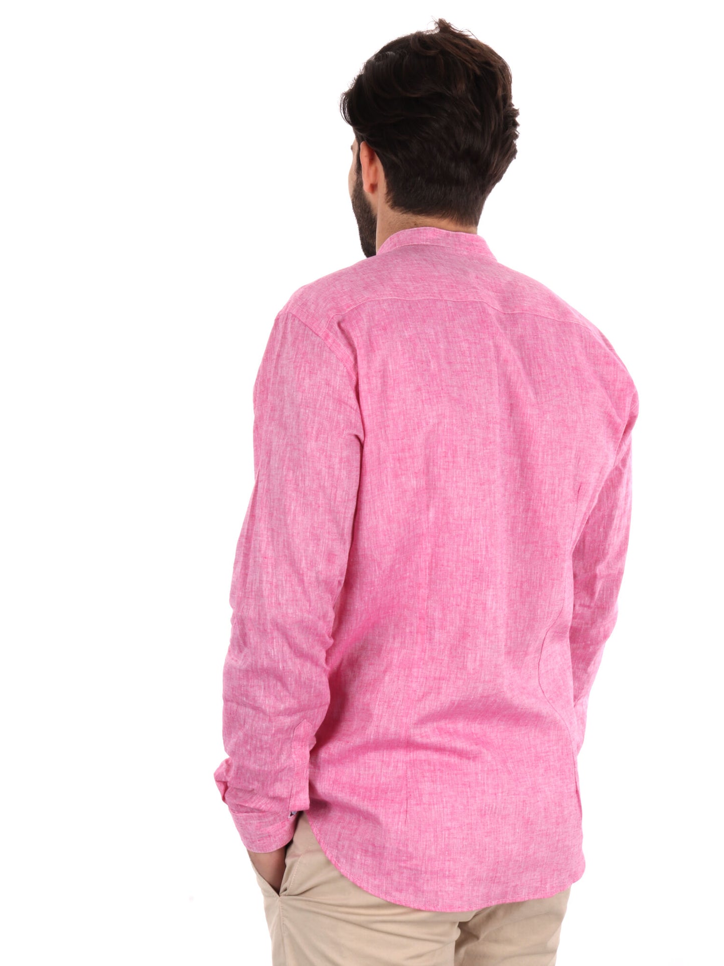 CAMICIA COLLO COREANO FB UOMO FUXIA