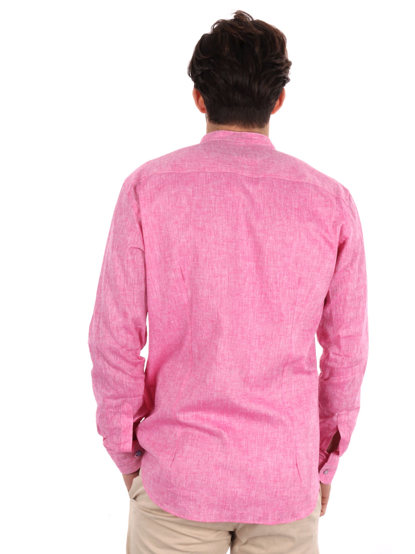 CAMICIA COLLO COREANO FB UOMO FUXIA