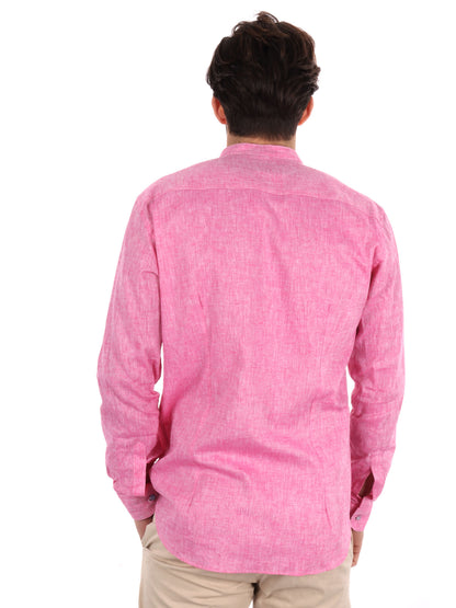 CAMICIA COLLO COREANO FB UOMO FUXIA