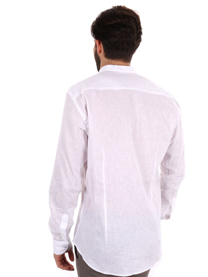 CAMICIA COLLO COREANO FB UOMO BIANCO