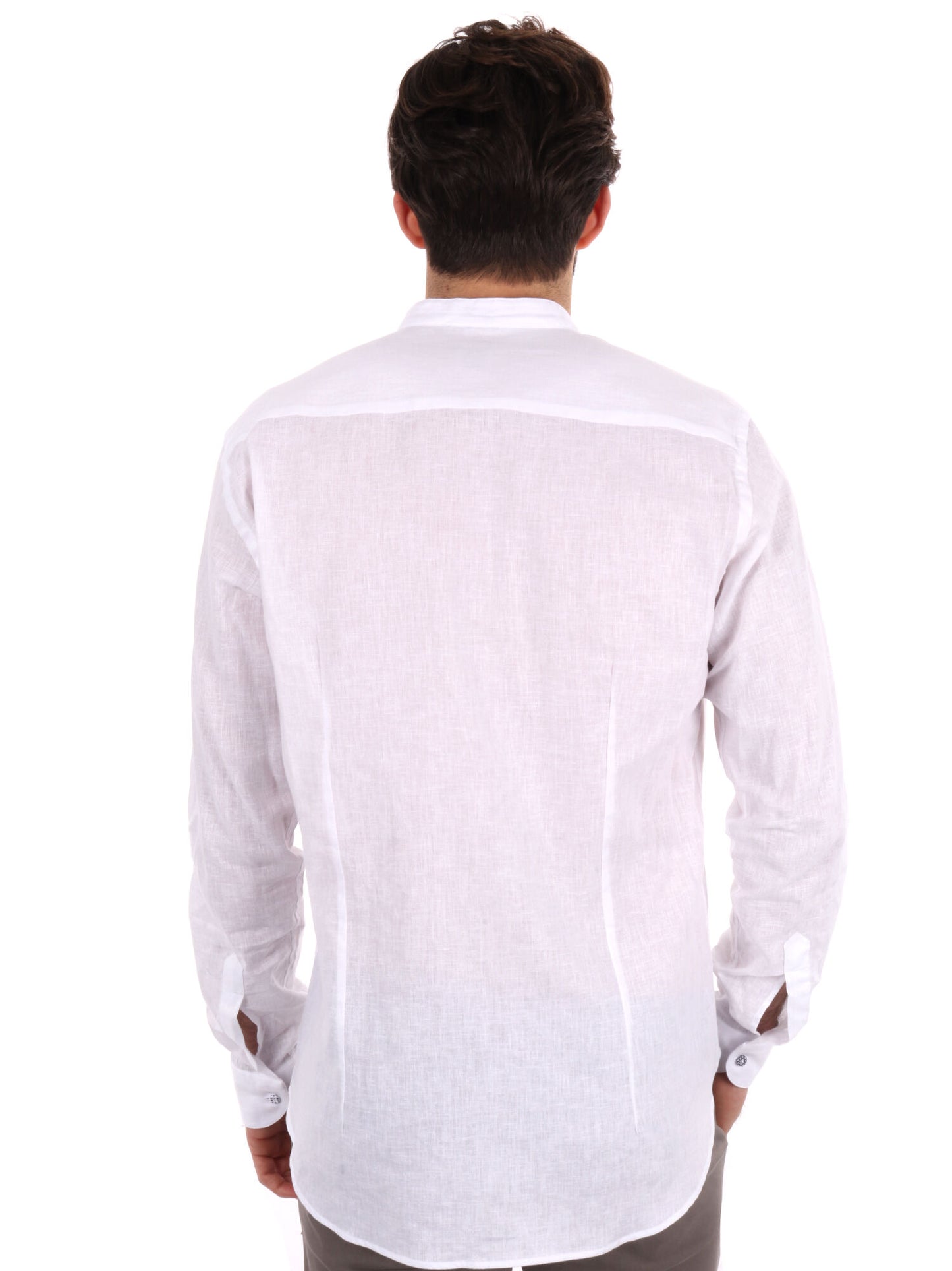 CAMICIA COLLO COREANO FB UOMO BIANCO