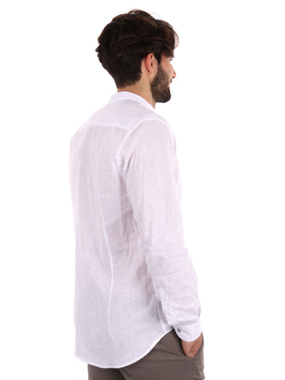 CAMICIA COLLO COREANO FB UOMO BIANCO