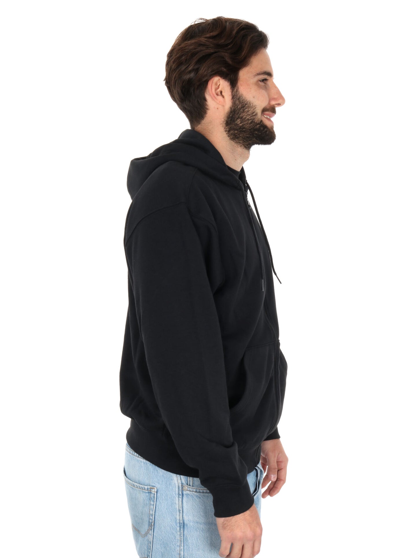 FELPA CON CAPPUCCIO NEW BALANCE DA UOMO NERO
