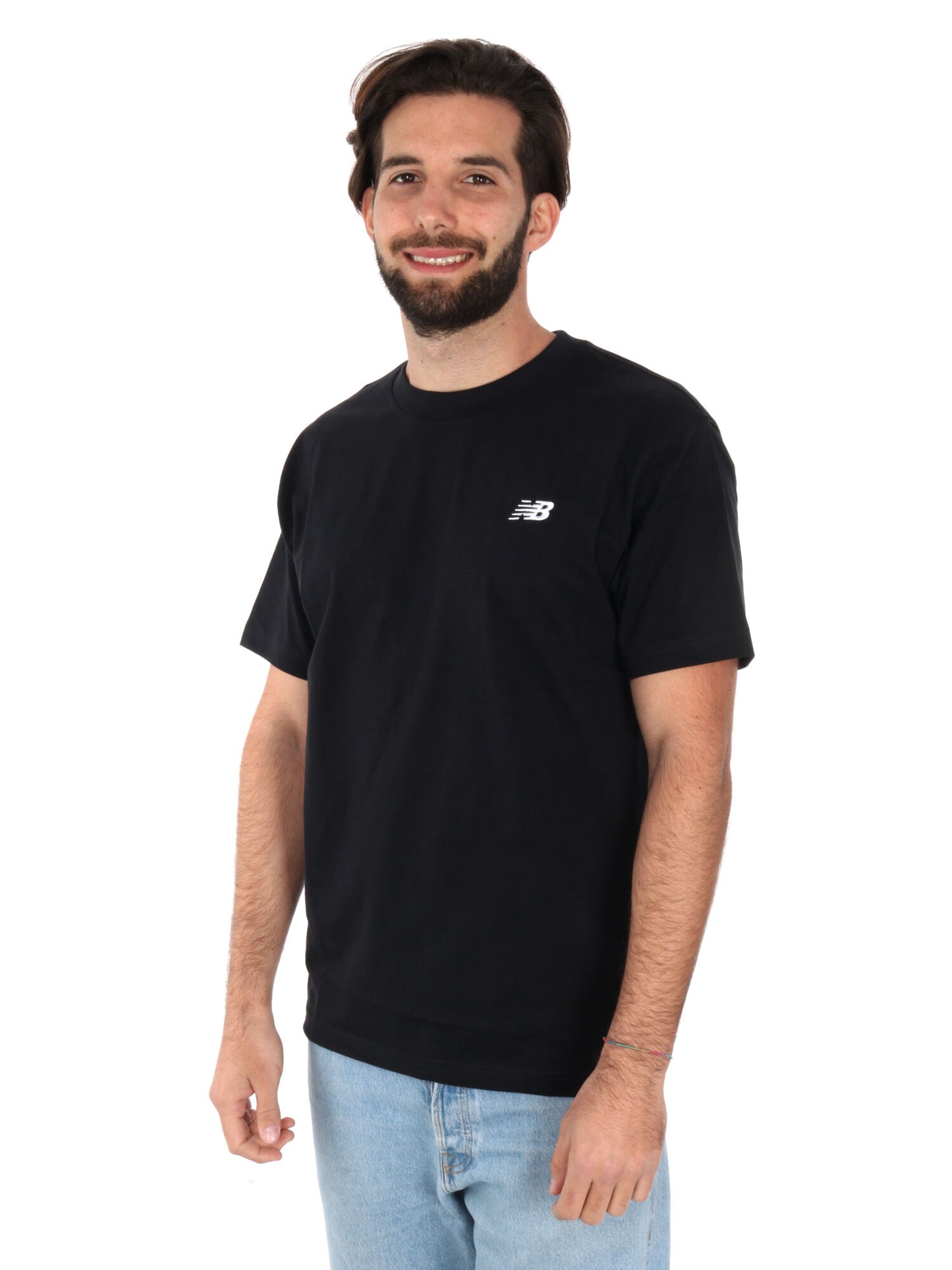 T-SHIRT CON RICAMO NEW BALANCE UOMO NERO