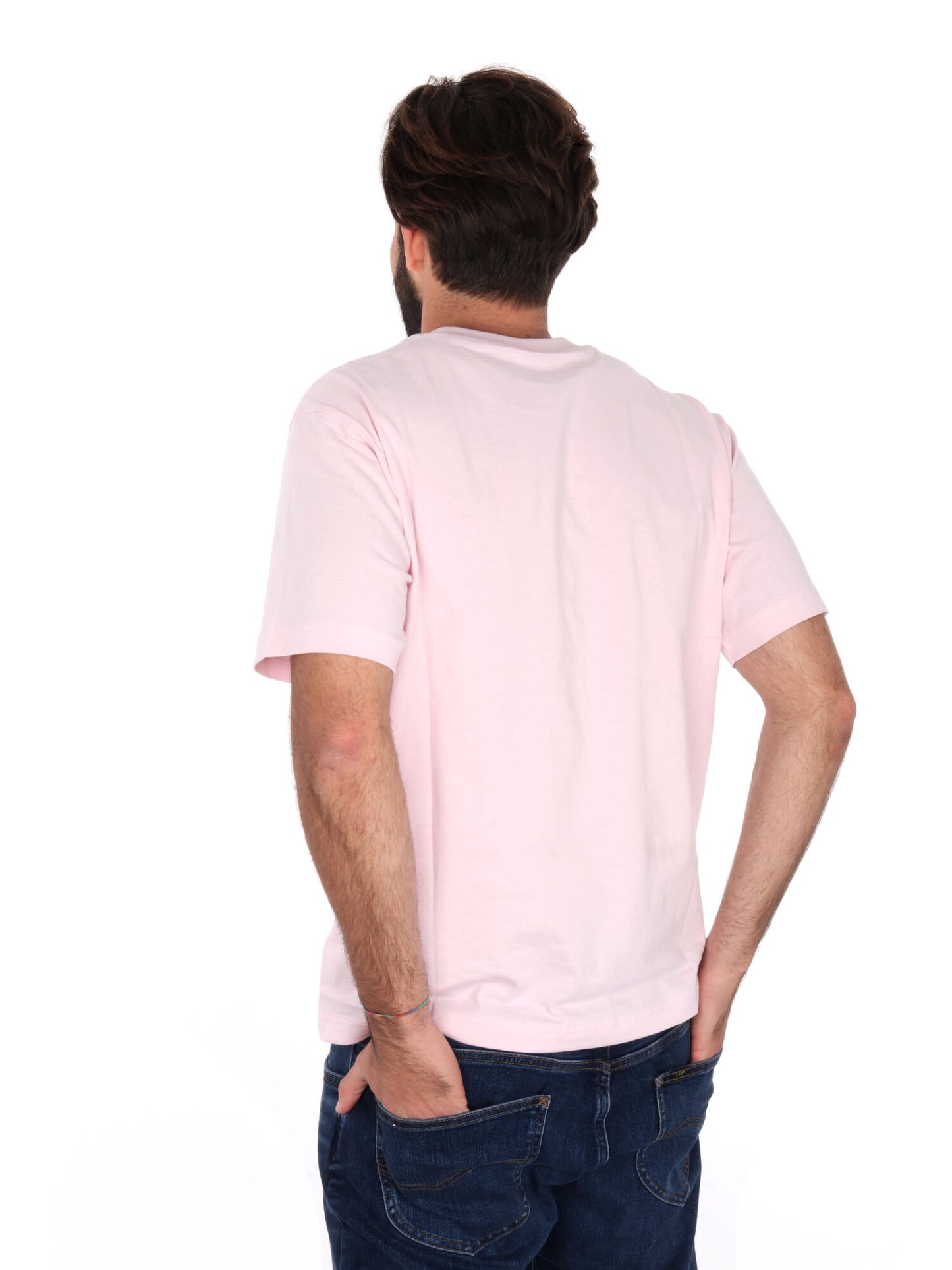 T-SHIRT CON RICAMO NEW BALANCE UOMO ROSA