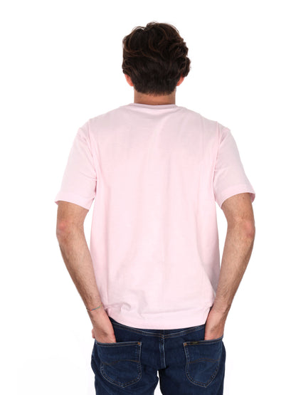 T-SHIRT CON RICAMO NEW BALANCE UOMO ROSA