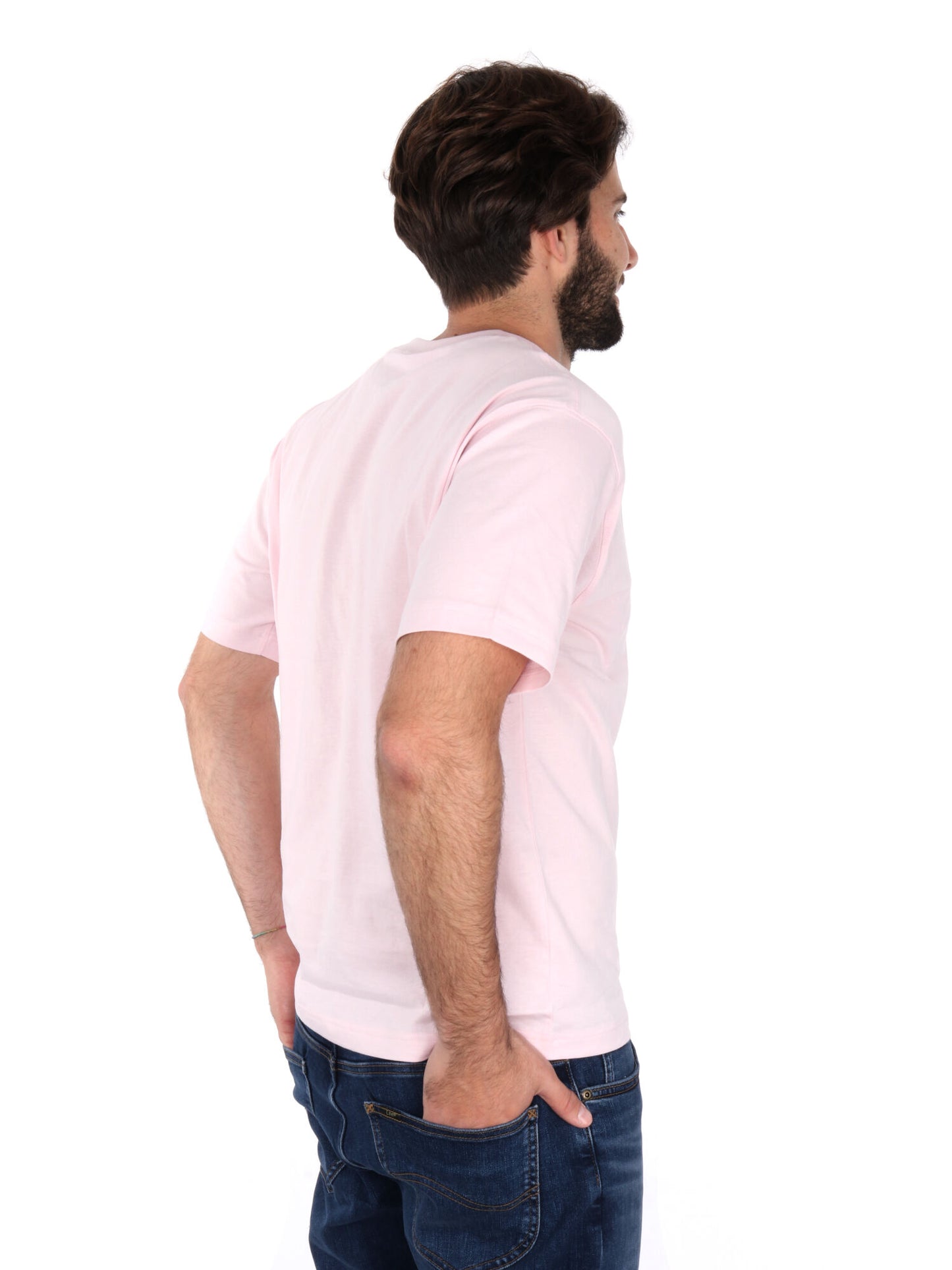 T-SHIRT CON RICAMO NEW BALANCE UOMO ROSA