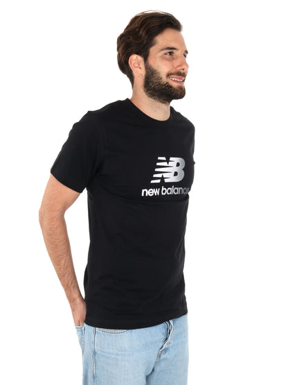 T-SHIRT LOGO GRADIENT NEW BALANCE UOMO NERO
