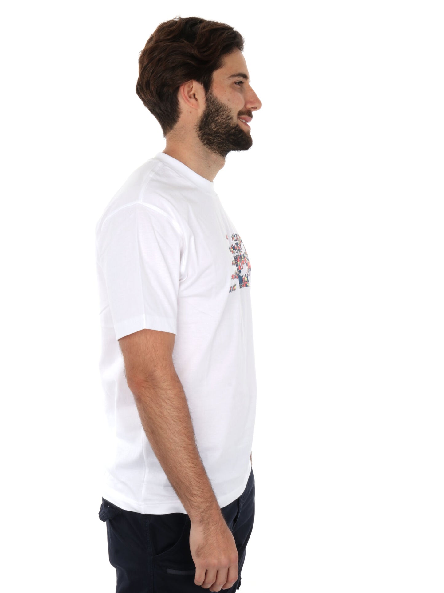T-SHIRT CON STAMPA NEW BALANCE UOMO BIANCO