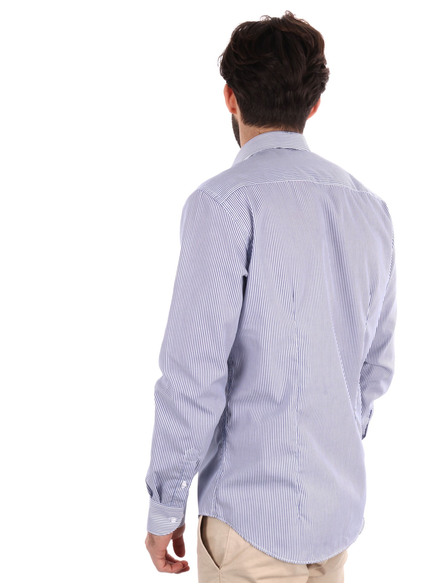 CAMICIA MILLERIGHE FB UOMO BIANCO-BLU