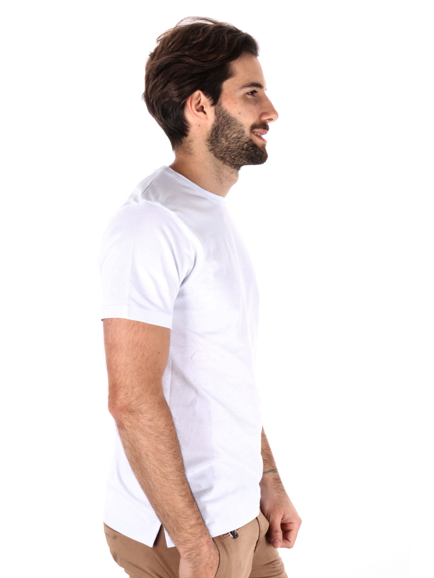 T-SHIRT IN PIQUET FB UOMO BIANCO