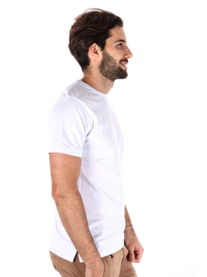 T-SHIRT IN PIQUET FB UOMO BIANCO
