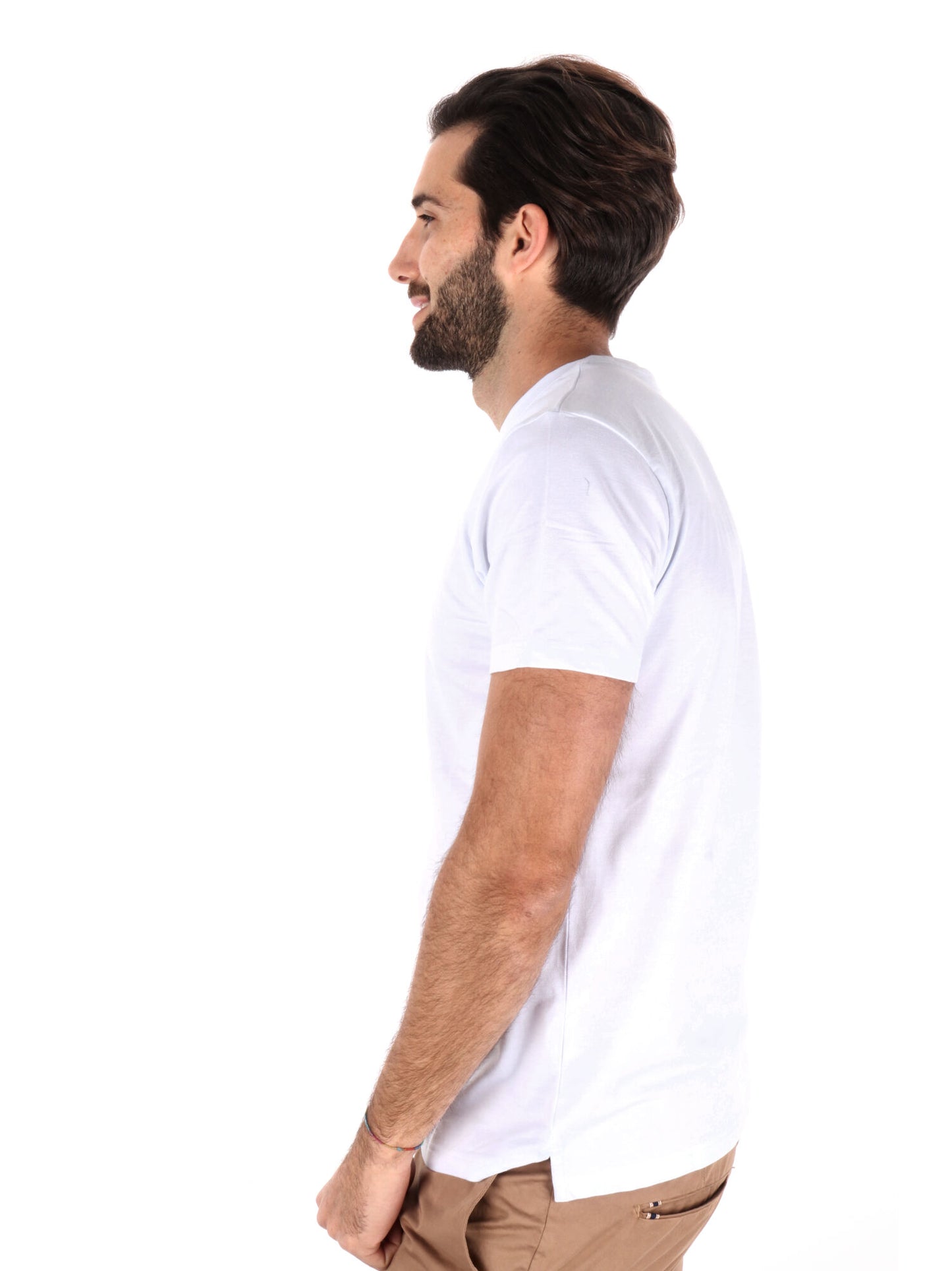 T-SHIRT IN PIQUET FB UOMO BIANCO
