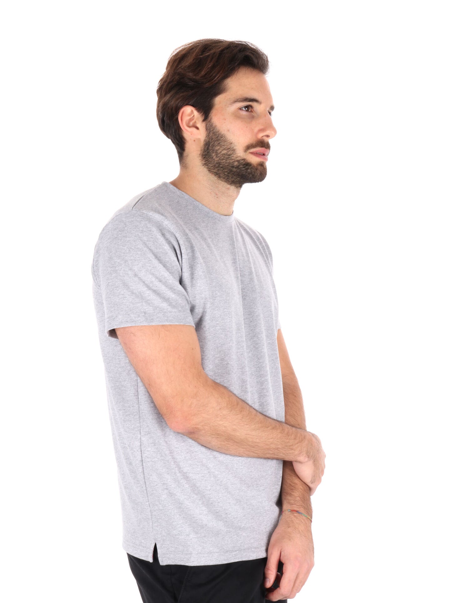 T-SHIRT IN PIQUET FB UOMO GRIGIO
