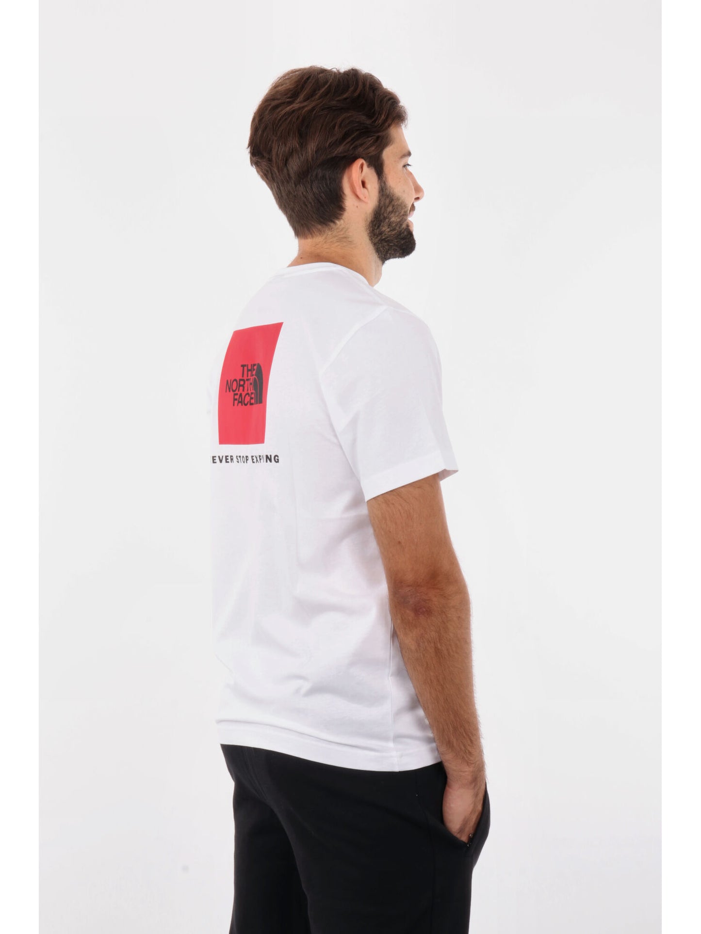 T-SHIRT REDBOX THE NORTH FACE UOMO BIANCO