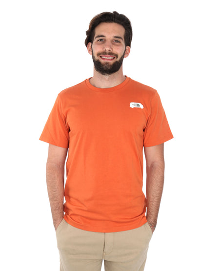 T-SHIRT OUTDOOR GRAPHIC THE NORTH FACE UOMO ARANCIO