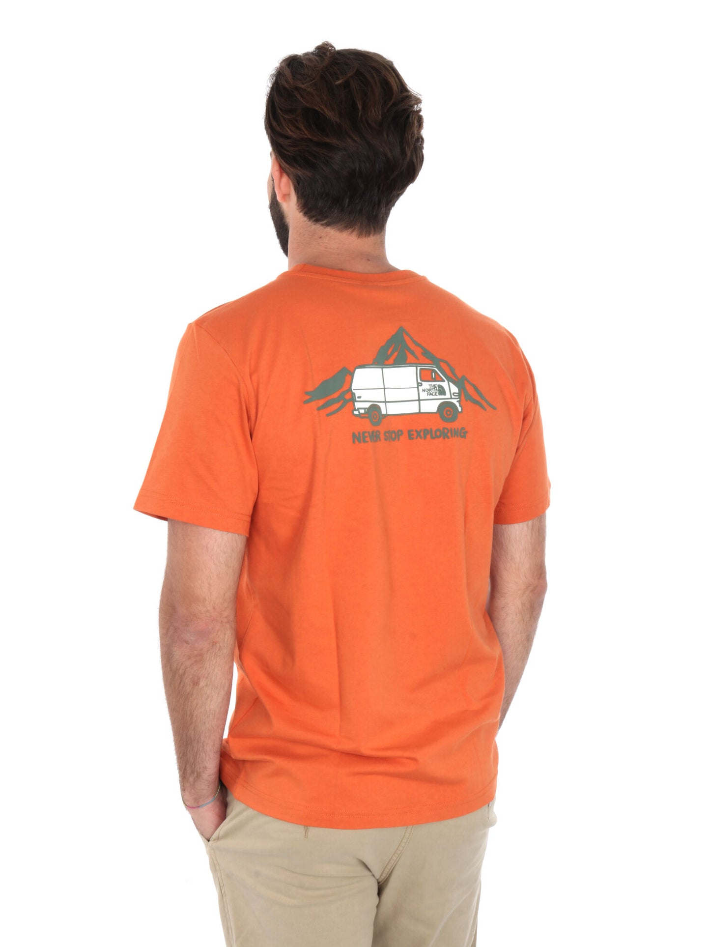 T-SHIRT OUTDOOR GRAPHIC THE NORTH FACE UOMO ARANCIO