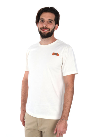 T-SHIRT OUTDOOR GRAPHIC THE NORTH FACE UOMO PANNA