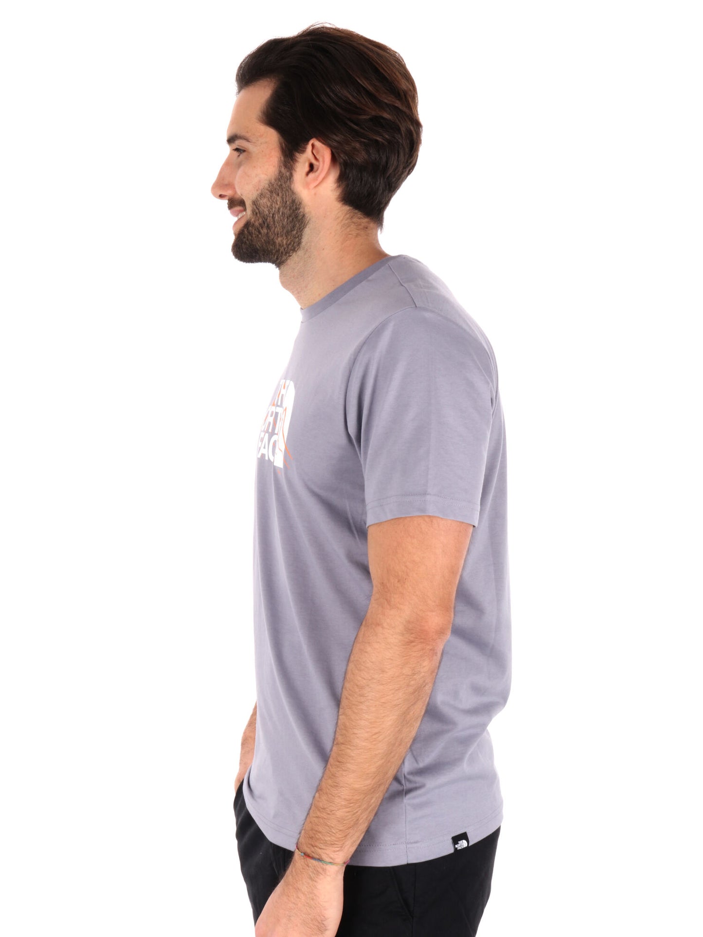 T-SHIRT MOUNTAIN LINE THE NORTH FACE UOMO GRIGIO
