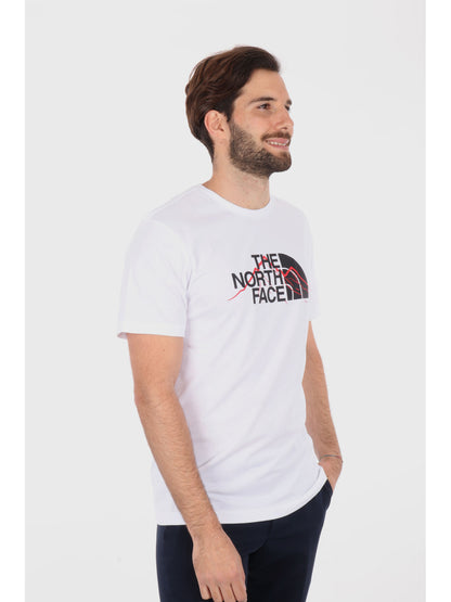 T-SHIRT MOUNTAIN LINE THE NORTH FACE UOMO BIANCO