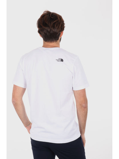 T-SHIRT MOUNTAIN LINE THE NORTH FACE UOMO BIANCO